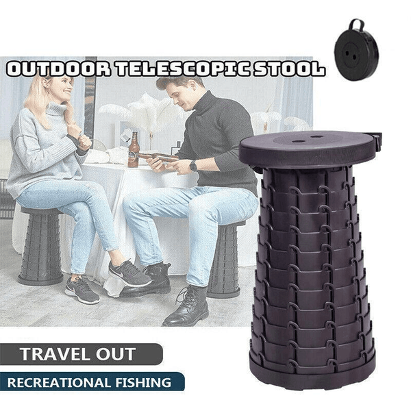 Retractable Folding Camping Stool for Fishing and Outdoor Travel