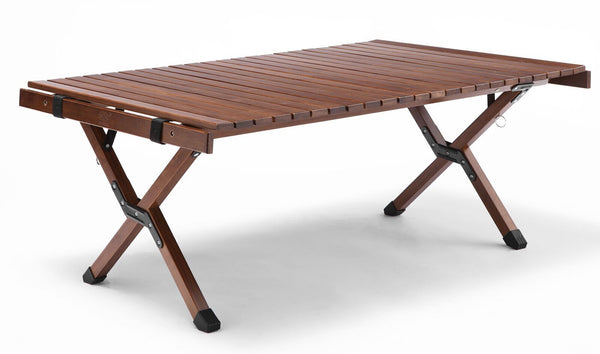 Large Foldable Bamboo Camping Table for Outdoor Travel