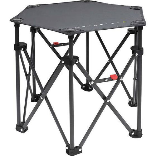 Compact Hexagonal Folding Table for Camping Fishing and Outdoors