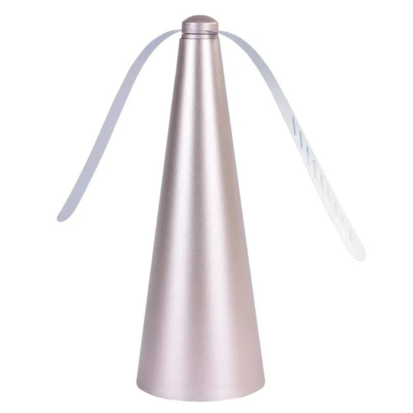 Gold Portable Bug Repellent Fan for Camping BBQ and RV