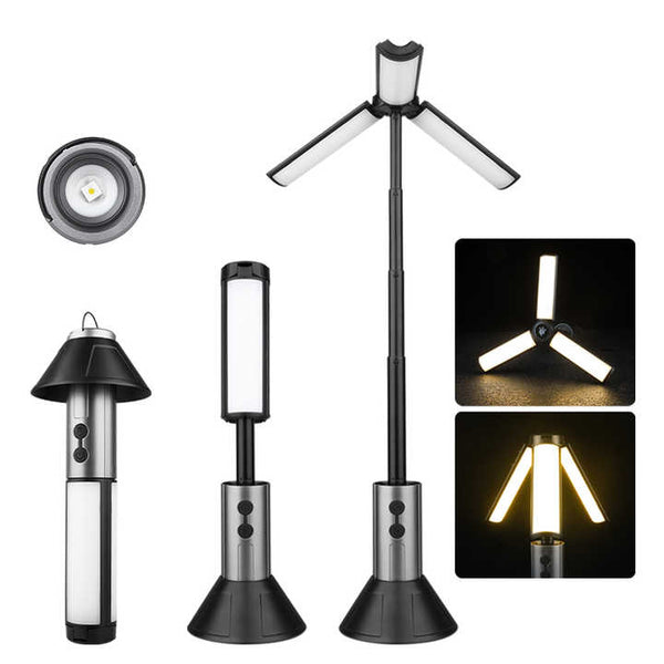 Telescopic LED Camping Lantern Adjustable USB-C Rechargeable Light
