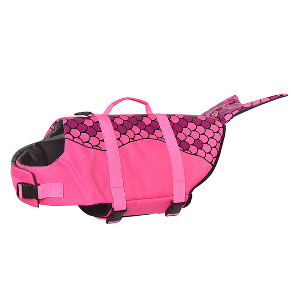 Size XS Pink Scale Pattern Pet Life Jacket for Dogs