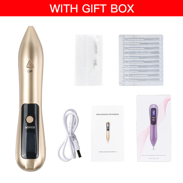 Professional 9-Level Skin Tag & Mole Remover Pen (Gold)