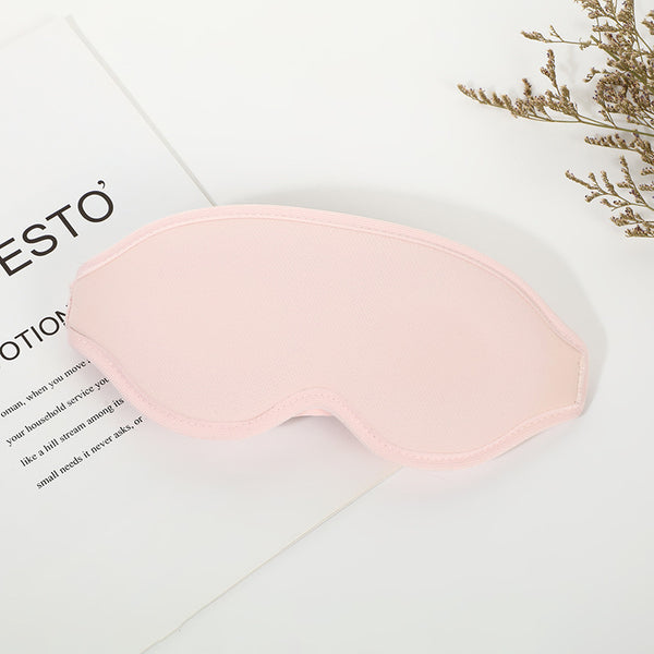 Pink 3D Contoured Memory Foam Eye Mask for Comfortable Rest