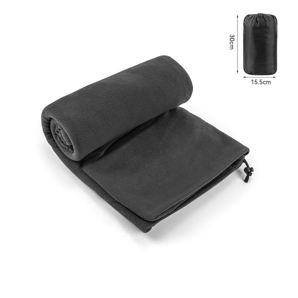 Dark Grey Reversible Fleece Sleeping Bag Liner for Outdoor Travel
