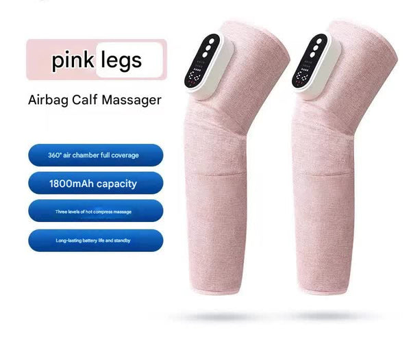 Rechargeable Air Compression Leg Massager (Pink-Double)