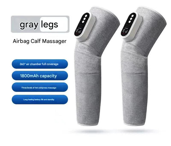 Rechargeable Air Compression Leg Massager (Grey-Double)