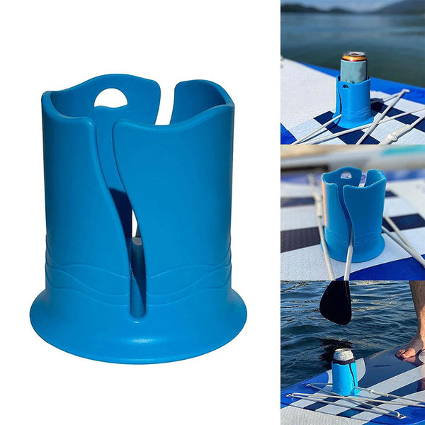 2-Pack Blue Outdoor Surfboard Water Bottle Holder