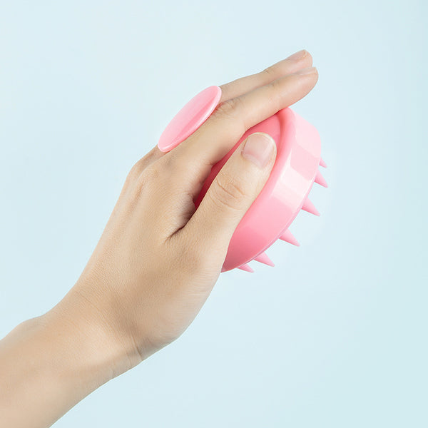 5-Pcs Pink Soft Scalp Massager Shampoo Brush