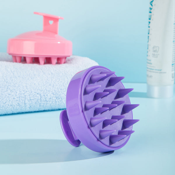 5-Pcs Purple Soft Scalp Massager Shampoo Brush