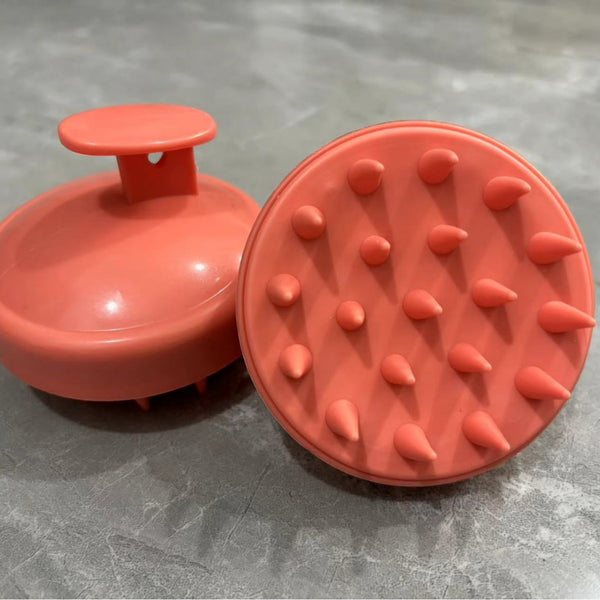 5-Pcs Orange Soft Scalp Massager Shampoo Brush