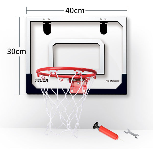 Indoor Mini Basketball Hoop Set with Spring Action Rim for Kids