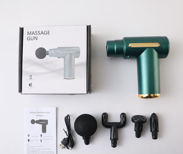 Mini Massage Gun Deep Tissue Percussion Muscle Massager (Green)