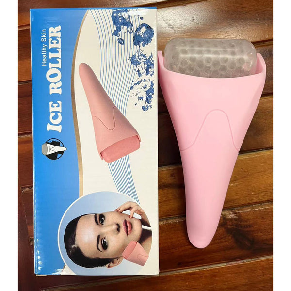 Light Pink Face Ice Roller with Gel Cooling Head