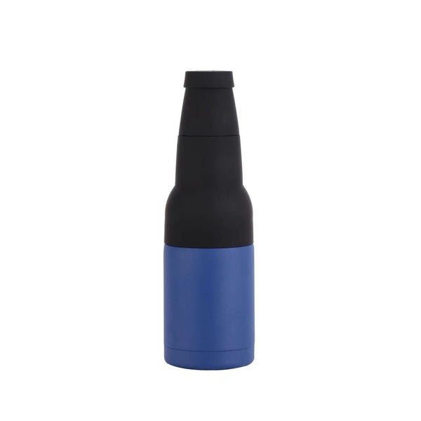 Blue Stainless Steel Beverage Cooler with Bottle Opener for Outdoor Use
