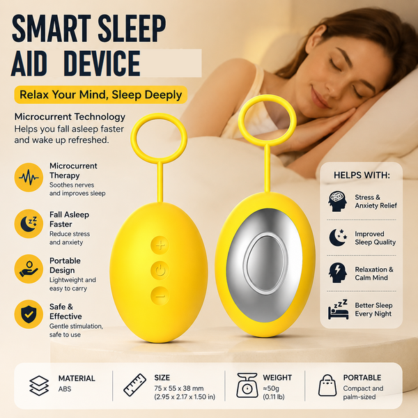 Yellow Portable Handheld Sleep Aid Device