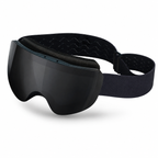 Obsidian Black Magnetic Ski Goggles with Flip-Up Anti-Fog Lens