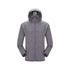 Jacket with Waterproof Quick Dry UV Protection for Hiking (M-Grey)