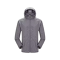 Jacket with Waterproof Quick Dry UV Protection for Hiking (S-Grey)