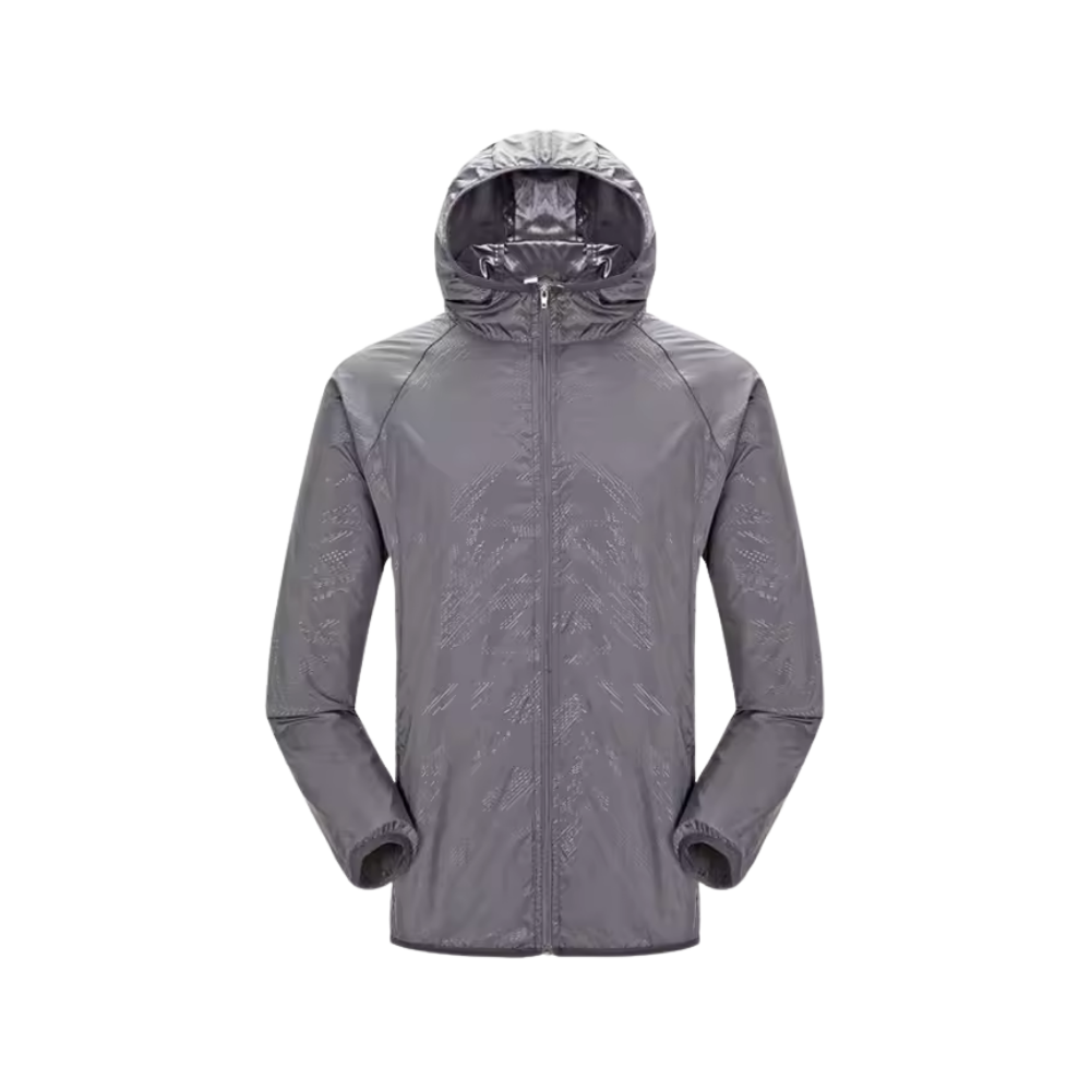 Jacket with Waterproof Quick Dry UV Protection for Hiking (4XL-Grey)
