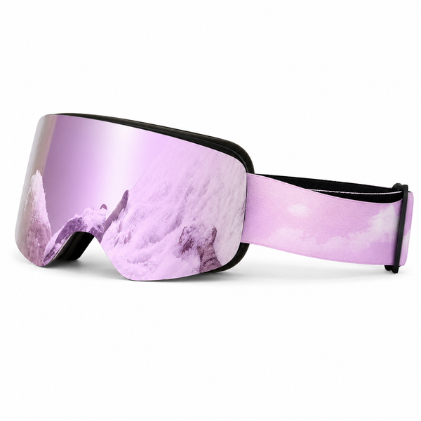 DreamPurple Magnetic Flip-Up Ski Goggles with Anti-Fog HD Lens