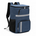 Navy Blue Insulated Cooler Backpack for Outdoor Picnic Trips