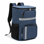 Navy Blue Insulated Cooler Backpack for Outdoor Picnic Trips