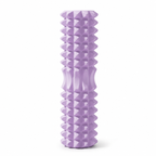 Purple High-Density 3D Trigger Point Foam Roller - Solid Core Massager for Deep Tissue Muscle Recovery & Yoga