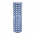 Blue High-Density 3D Trigger Point Foam Roller - Solid Core Massager for Deep Tissue Muscle Recovery & Yoga