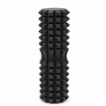 Black High-Density 3D Trigger Point Foam Roller - Solid Core Massager for Deep Tissue Muscle Recovery & Yoga