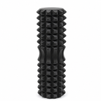 Black High-Density 3D Trigger Point Foam Roller - Solid Core Massager for Deep Tissue Muscle Recovery & Yoga