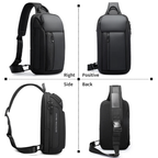 Chest Bag Waterproof Oxford Patchwork Large Capacity