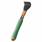 Dual Retractable Back Scratcher, Portable Self-Scratching Tool with Magnetic Massage Roller and Anti-Slip PP Claw - Green