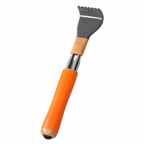 Dual Retractable Back Scratcher, Portable Self-Scratching Tool with Magnetic Massage Roller and Anti-Slip PP Claw - Yellow