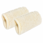 Wheelchair Armrest Covers Wool Pads (White)