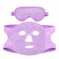 Gel Bead Hot & Cold Facial and Eye Mask Set – Purple