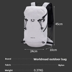 Hiking Backpack with Lightweight Waterproof Nylon