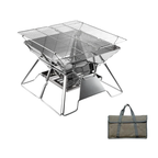 Barbecue Grill with Folding Stainless Portable