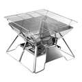 Barbecue Grill with Folding Stainless Portable