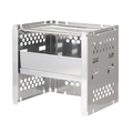 Camping Wood Stove with Stainless BBQ Grill