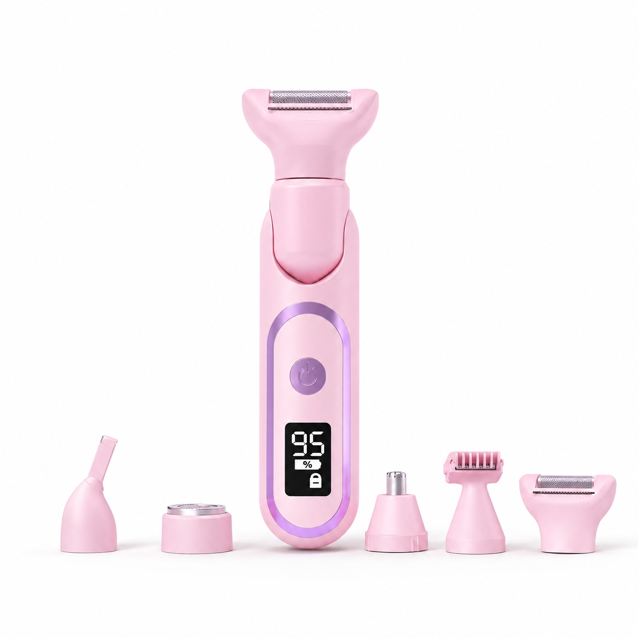 Pink Women's 5-in-1 Type-C Electric Hair Remover