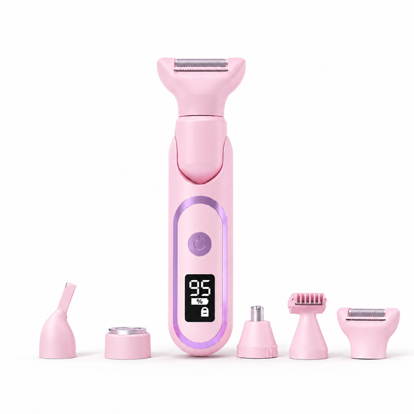 Pink Women's 5-in-1 Type-C Electric Hair Remover