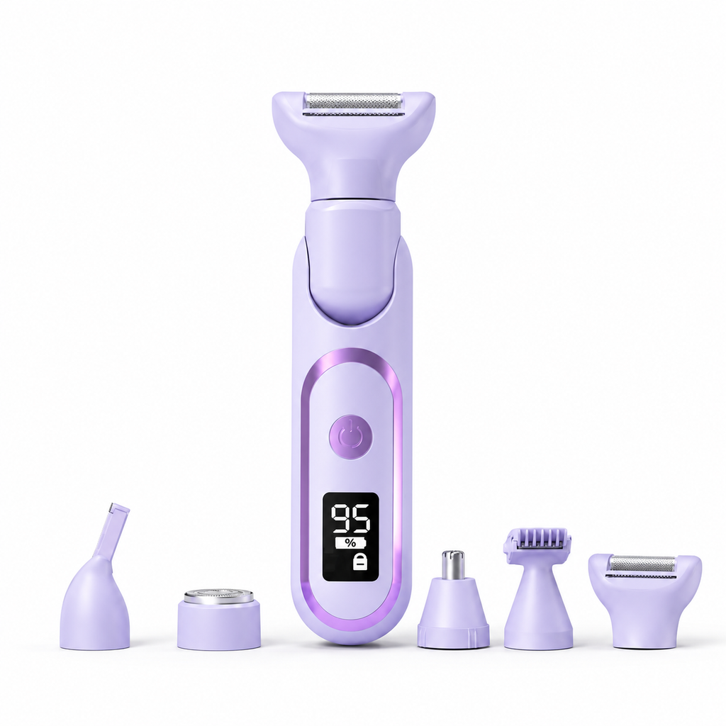 Purple Women's 5-in-1 Type-C Electric Hair Remover