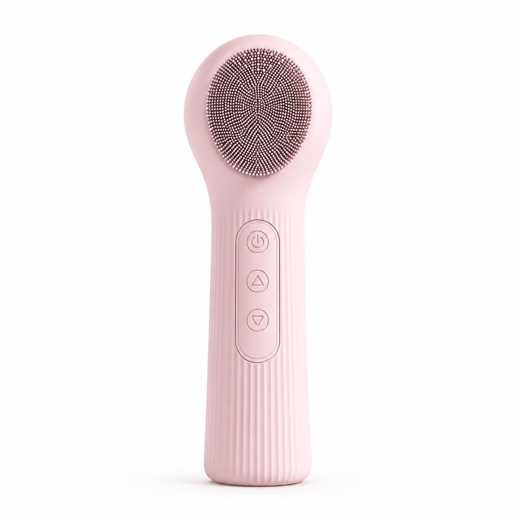 Pink Electric Sonic Face Scrubber 3-Speed