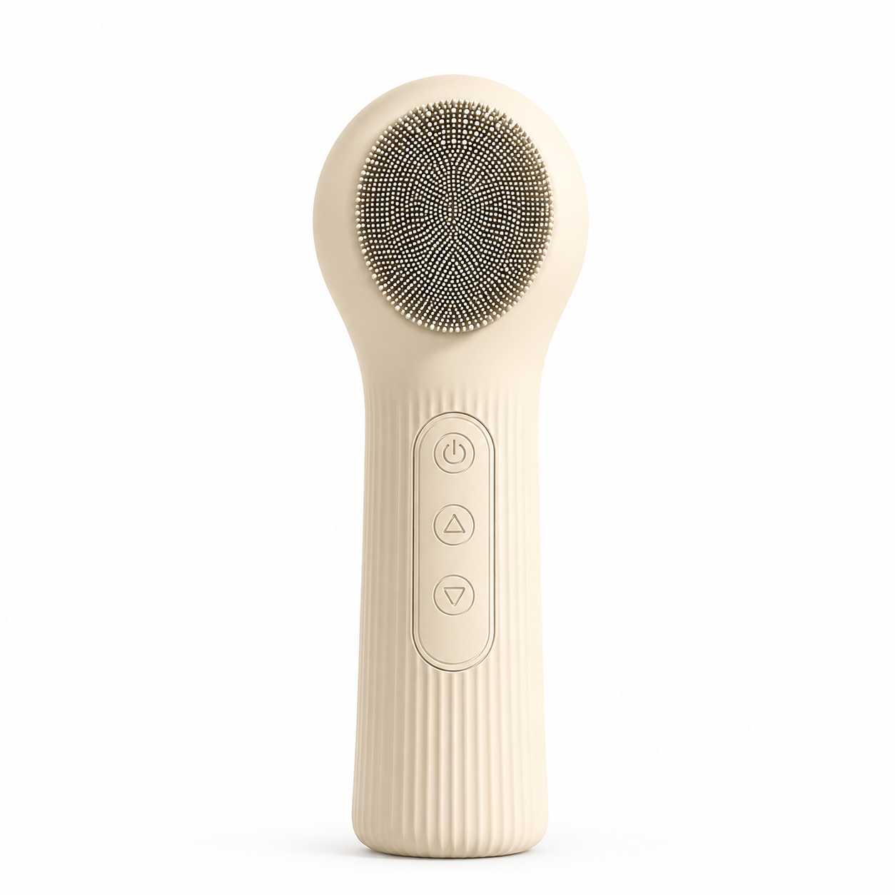Beige Electric Sonic Face Scrubber 3-Speed