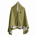 USB Washable Heated Shawl-No Power Bank Included-Green