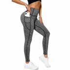 High Waist Seamless Butt Lift Yoga Leggings for Women (Gray Dove-L)