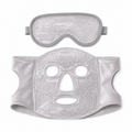 Gel Bead Hot & Cold Facial and Eye Mask Set – Gray