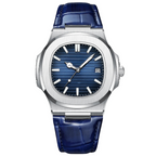 Men’s Watch Square Quartz with Waterproof Leather