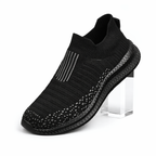 Walking Black Shoes Slip-On Mesh Men (Shoe Size: 39)